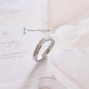 Platinum Curved Diamond Wedding Band