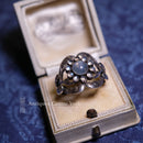 Georg Jensen 'Moonlight Blossom' Moonstone Cluster Sterling Silver Ring Size R1/2