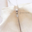 Vintage 18ct White Gold Diamond Pendant