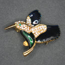 Kingfisher brooch