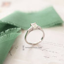 Platinum Emerald Cut Diamond 0.96ct Solitaire Ring