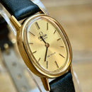 Vintage Omega De Ville Ladies Quartz Watch | c.1979 | Cal. 1350 | 23mm Gold Plated Oval Case