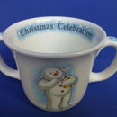 Royal Doulton Snowman Two Handle Christmas Celebration Beaker