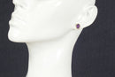 9ct Gold Amethyst Ear Studs