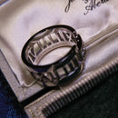 Tiffany & Co. 'Atlas' Series 18ct White Gold Diamond Openwork Ring Size K