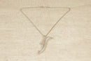 Silver Large Dolphin Pendant & Chain