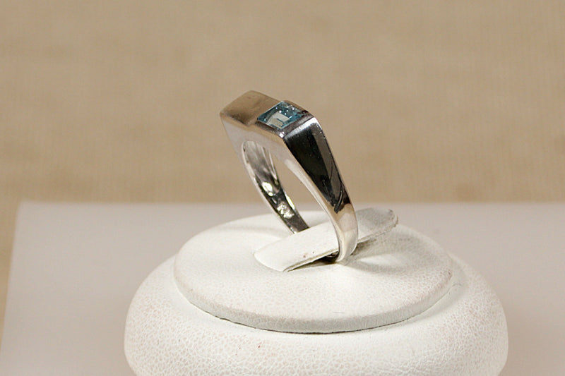 Silver & Topaz Ring