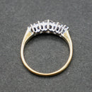 18ct gold 5 stone diamond ring
