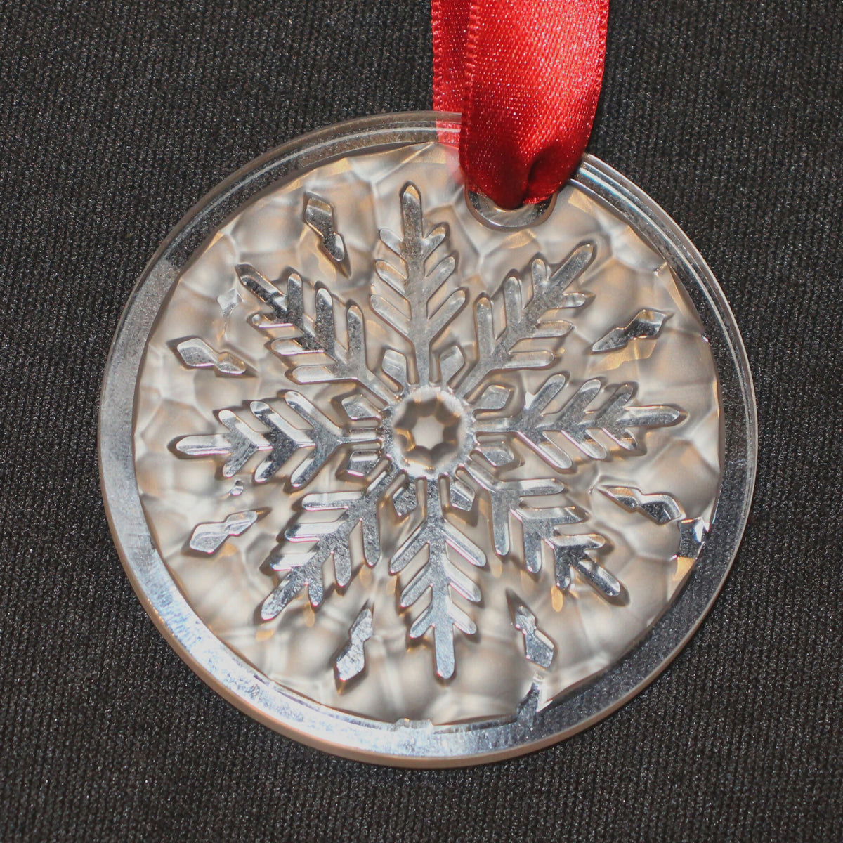 値下げ！LALIQUE クリスマスオーナメント　新品未使用 New Lalique: 2025 Clear crystal snowflake Christmas ornament