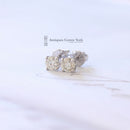 18ct White Gold Diamond Earrings 0.57ct