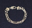 Beautiful Italian Sterling Silver Bracelet – Symmetrical Link Design