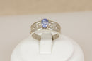 Beautiful Handcrafted Silver & Sapphire Ring – London 1994