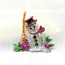 Vintage Christmas Snowman Brooch