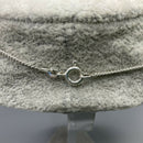 Silver and red amber pendant