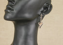 Beautiful Silver & Welsh Gold Overlay Harp Drop Earrings by Clogau - Boxed