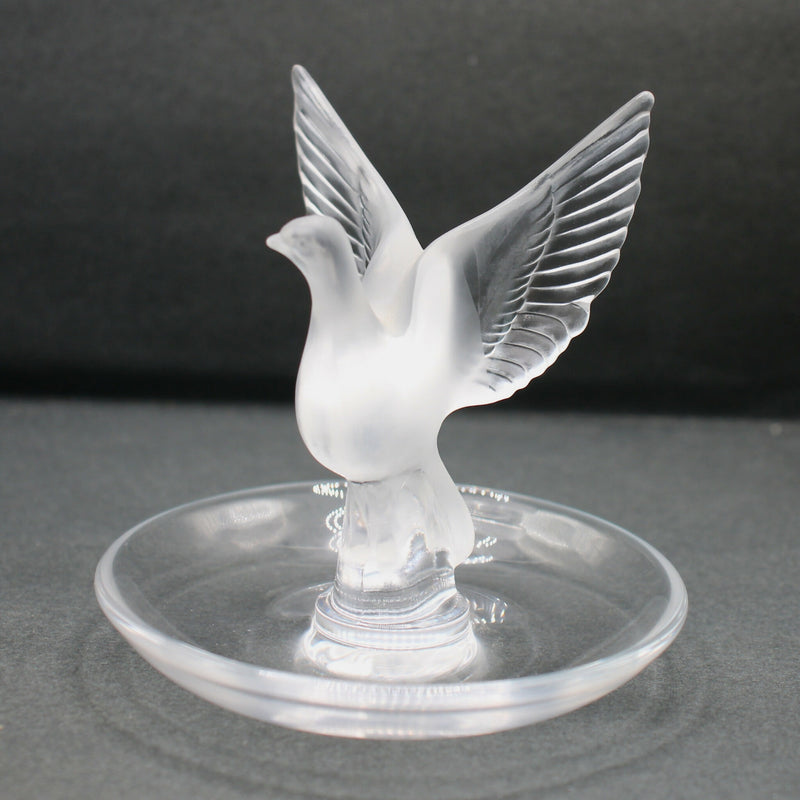 Lalique Thalie Dove pin/ring dish