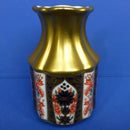 Royal Crown Derby Old Imari 1128 SGB (Solid Gold Band) Primrose Vase