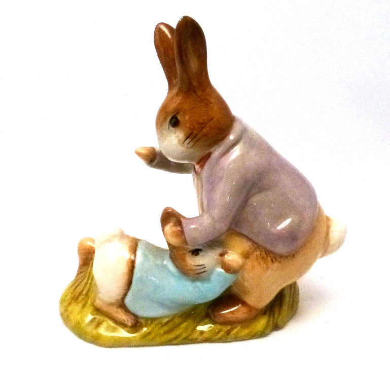Royal Albert Beartrix Potter Figurine - Mr Bemjamin Bunny and Peter Rabbit (Boxed)