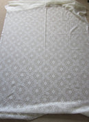 Alma- Antique Style cream Cotton Lace Curtain Panelling Sold By The Metre- Width 52 Inches