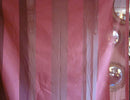 "Terese stripe" Antique classic earth red Madras Cotton Lace Curtain Panel- 48"x 74"readymade