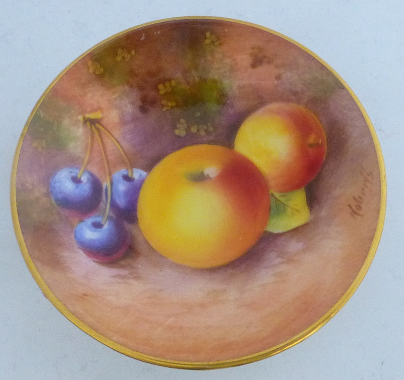 Royal Worcester Fruit Pattern Pin Dish / Tray Signed by William Roberts