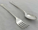Silver Plated Serving Fork & Spoon. Elkington & Co. 1961.
