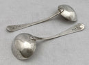 Georgian, George III, Pair of Silver Sauce Ladles. London 1814 Thomas Wallis II & Jonathan Hayne. 3 troy ounces.