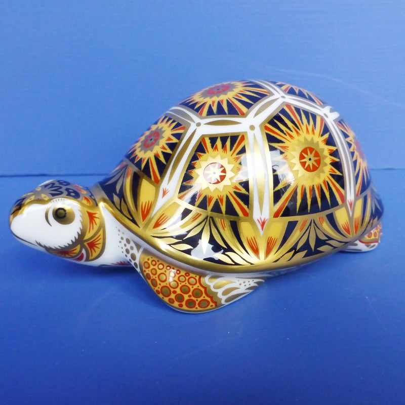 Royal Crown Derby Endangered Species Paperweight - Madagascan Tortoise (Boxed)