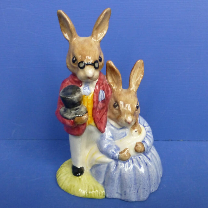 Royal Doulton Bunnykins Figurine - Father, Mother and Victoria DB68 (Boxed)