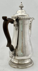 Georgian, George III, Silver Coffee Pot. London 1761 William Shaw II. 26 troy ounces.