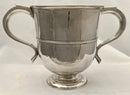 George II Twin Handled Pedestal Silver Cup. London 1734 Richard Burcombe. 15.7 troy ounces.