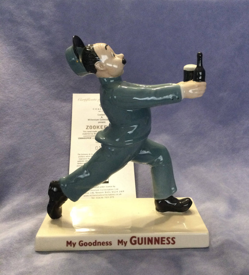 Coalport My Goodness My Guinness Zookeeper Limited Edition millennium Collectables figure figurine with Certificate