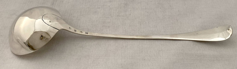 Georgian, George III, Scottish Silver Soup Ladle. Edinburgh 1770 James Gilliland. 6.4 troy ounces.