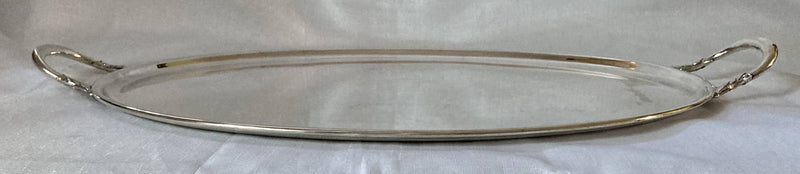 Elkington, Georgian Style, Cardinal Silver Plated Twin Handled Tray.