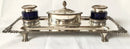 Georgian Old Sheffield Plate inkstand, circa 1820.