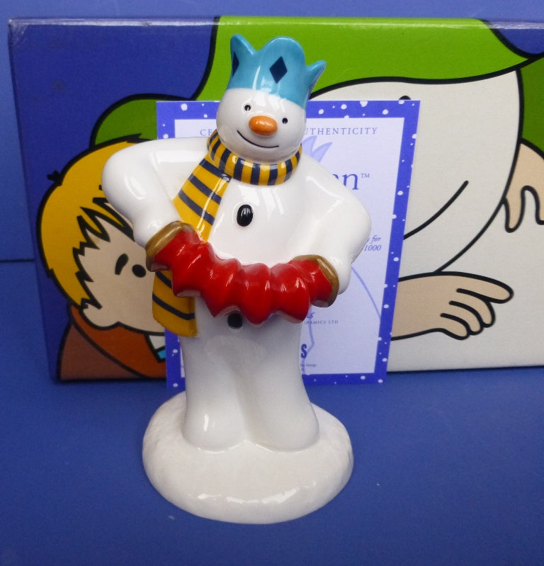 Coalport Limited Edition Snowman - Play It Again (Boxed)