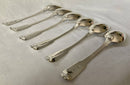 Georgian, George III, Set of Six Silver Dessert Spoons. London 1792 George Smith III & William Fearn. 7.9 troy ounces.