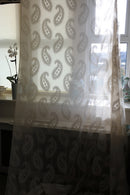 Kashmir - antique design shimmer Curtain Panelling - 66 x 48” Inches long- to finish