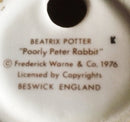 Beswick Beatrix Potter Figurine - Poorly Peter Rabbit BP3C