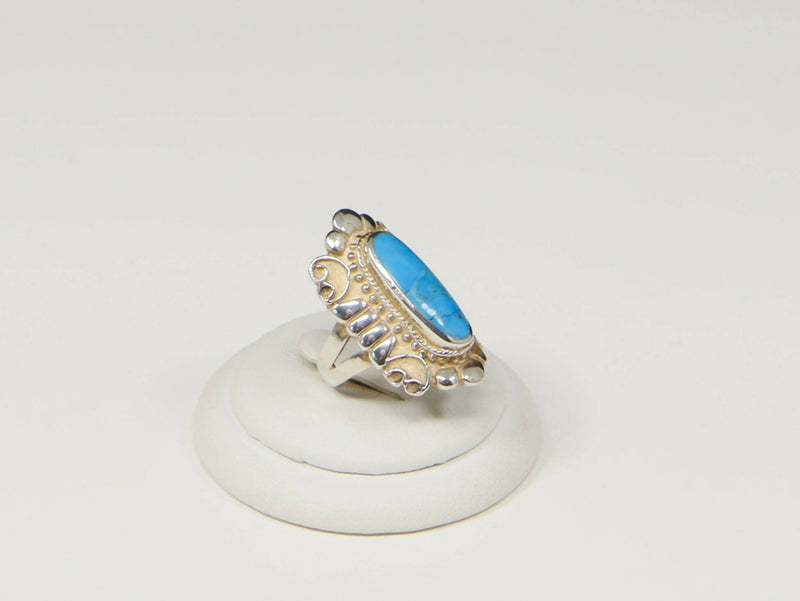 Vintage Silver & Turquoise Statement Ring