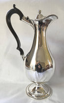 Large, early 19th century, silver plated wine jug of baluster form.