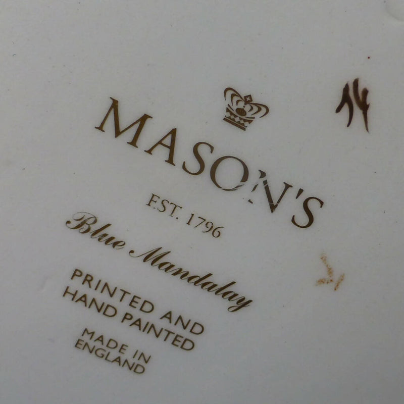Masons Ironstone - Blue Mandalay Hexagonal Lizard Vase