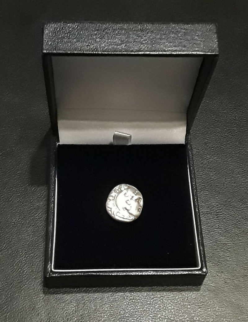 An Alexander The Great Solid Silver Drachm Coin.