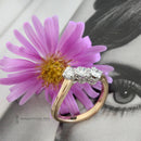 18ct Diamond 3 Stone X-Over 0.50ct apx