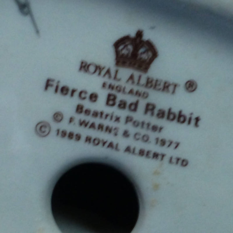 Royal Albert Beatrix Potter Figurine - Fierce Bad Rabbit - Boxed