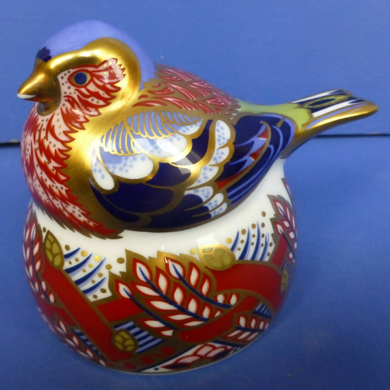 Royal Crown Derby Paperweight - Nesting Chaffinch