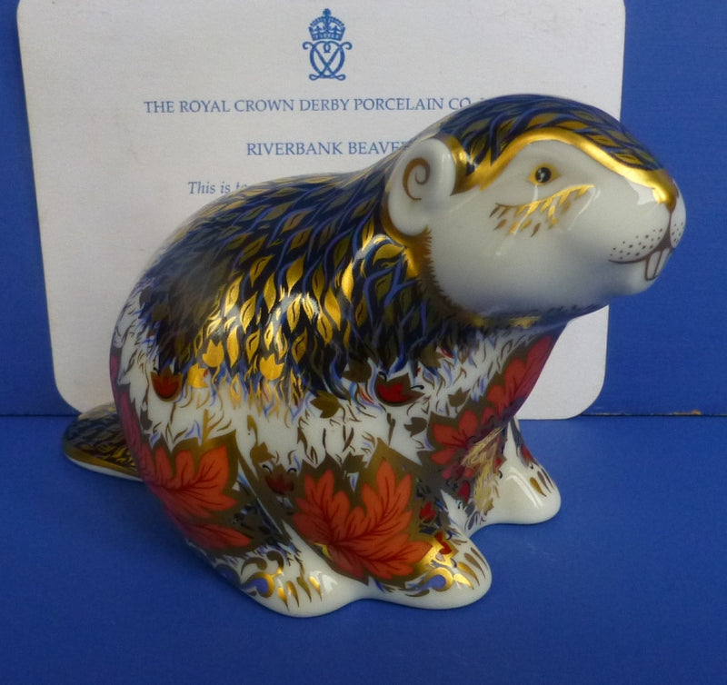 Royal Crown Derby Limited Edition Paperweight - Riverside Beaver (Boxed)