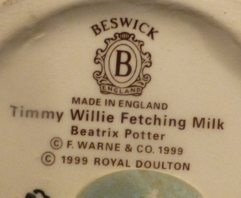 Beswick Beatrix Potter Figurine - Timmy Willie Fetching Milk BP10A