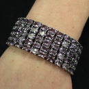 Amethyst silver bracelet
