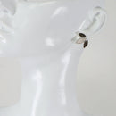 Silver, Mother of Pearl & Leopard Jasper Agate Ear Studs